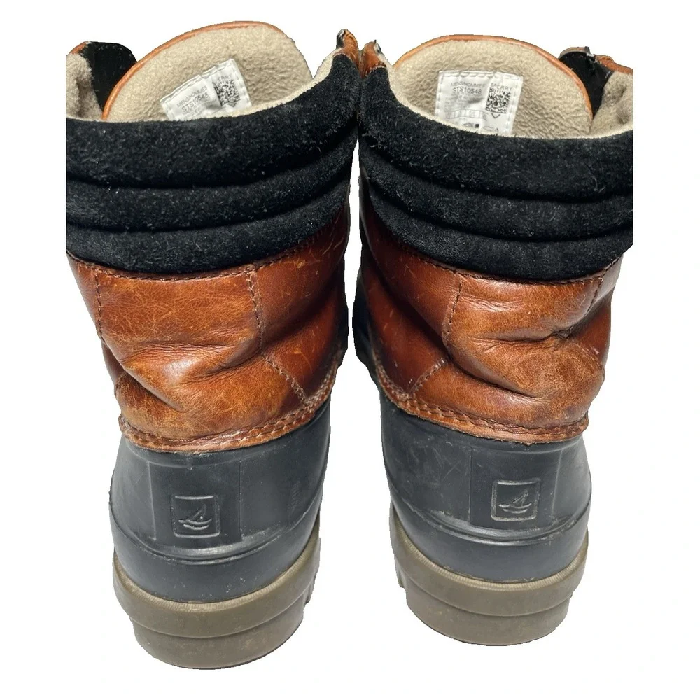Sperry Men's Avenue Duck Boot- Brown Blue ST10548 Size 9.5